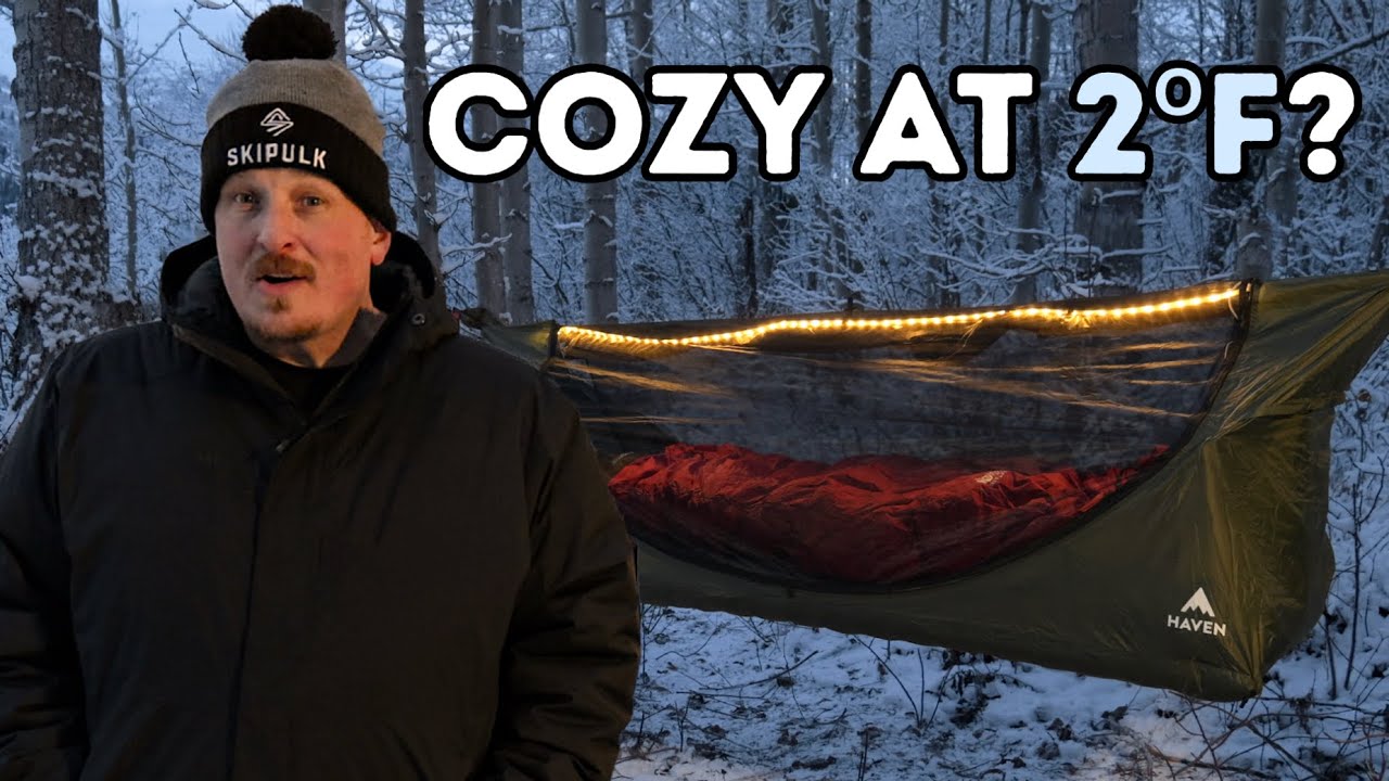 2°F Solo Hammock Camping with Moose Burgers - Haven XL
