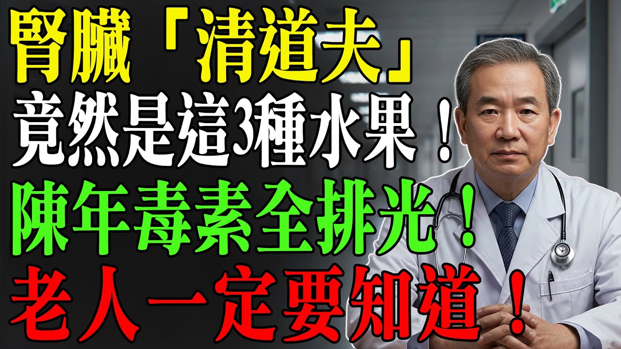 不想後半生靠「洗腎」度日？快吃這3種水果！它們是腎臟的「救命藥」，每天一口，修復受損腎臟，排出陳年毒素！