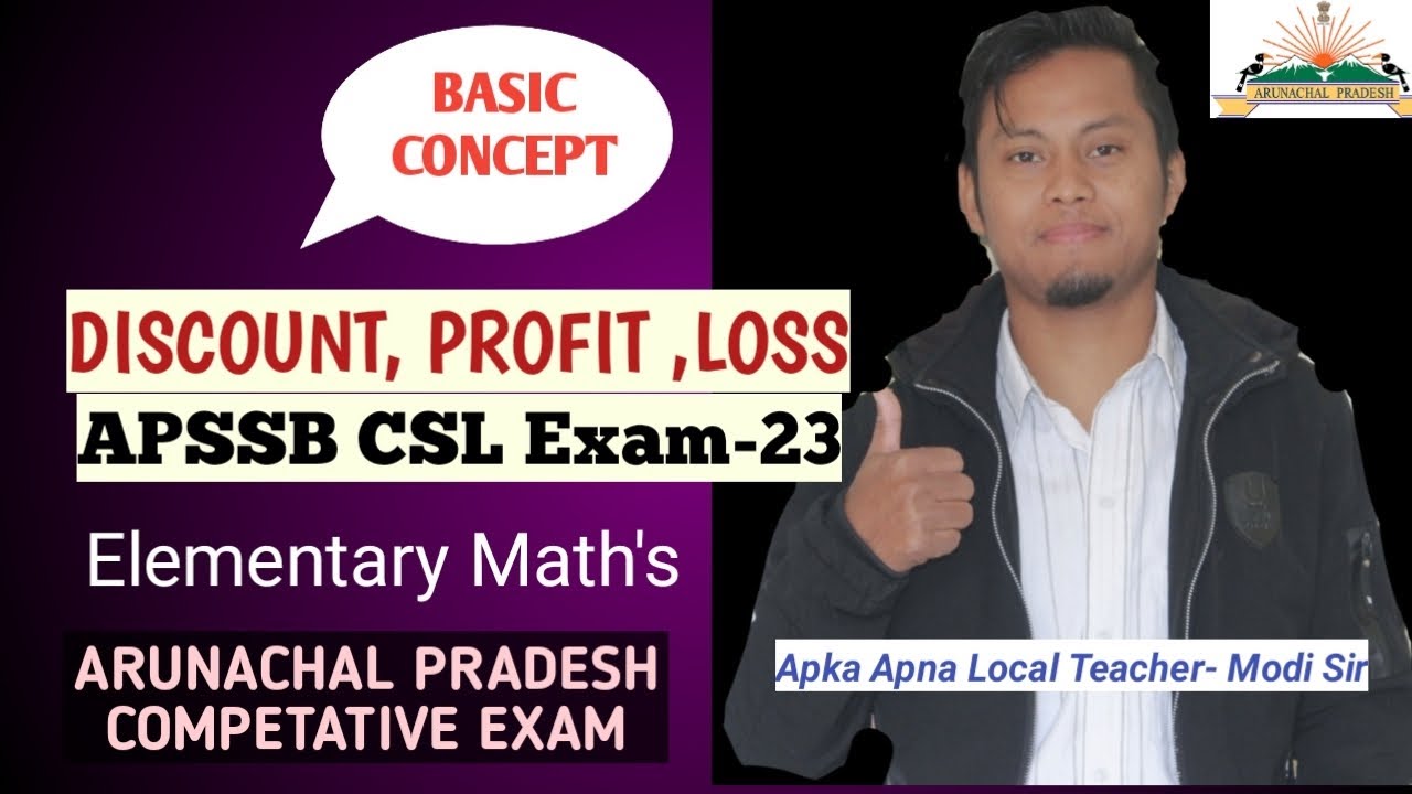 Elementary Maths for CSL, Disscount Profit and Loss , MCQs with Solution