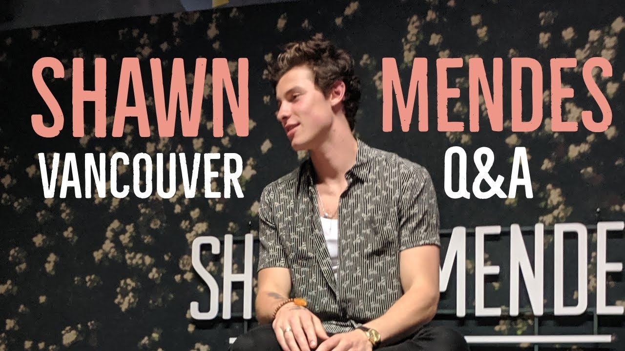 Shawn Mendes The Tour - Vancouver Q&A
