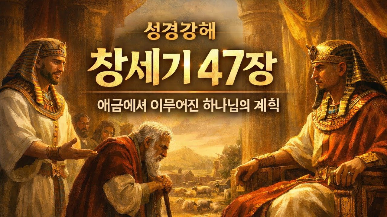 창세기 47장 성경강해. 요셉과 애굽의 기근 속에서 이루어진 하나님의 계획