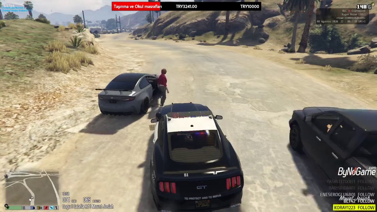 EightbornV - Çavuş Kağan Bozok, Naz'ı Kovalıyor - HSU Vs Jugular - Gta 5