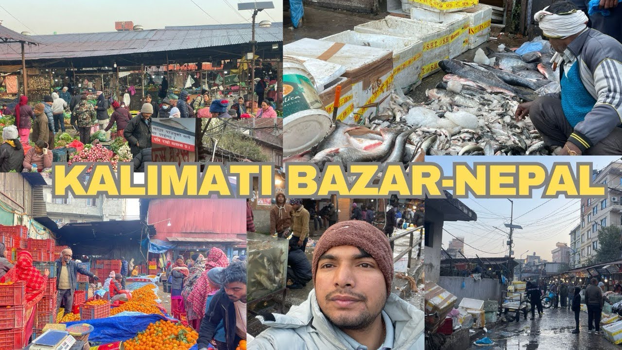 Nepal Big Vegetables,Fruits and Fish Market-Kalimati Bazar,Street Vlog