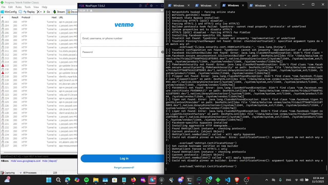 500$ Frida-Android-Universal-SSL-TLS-Bypass-HTTP-Traffic-Interceptor