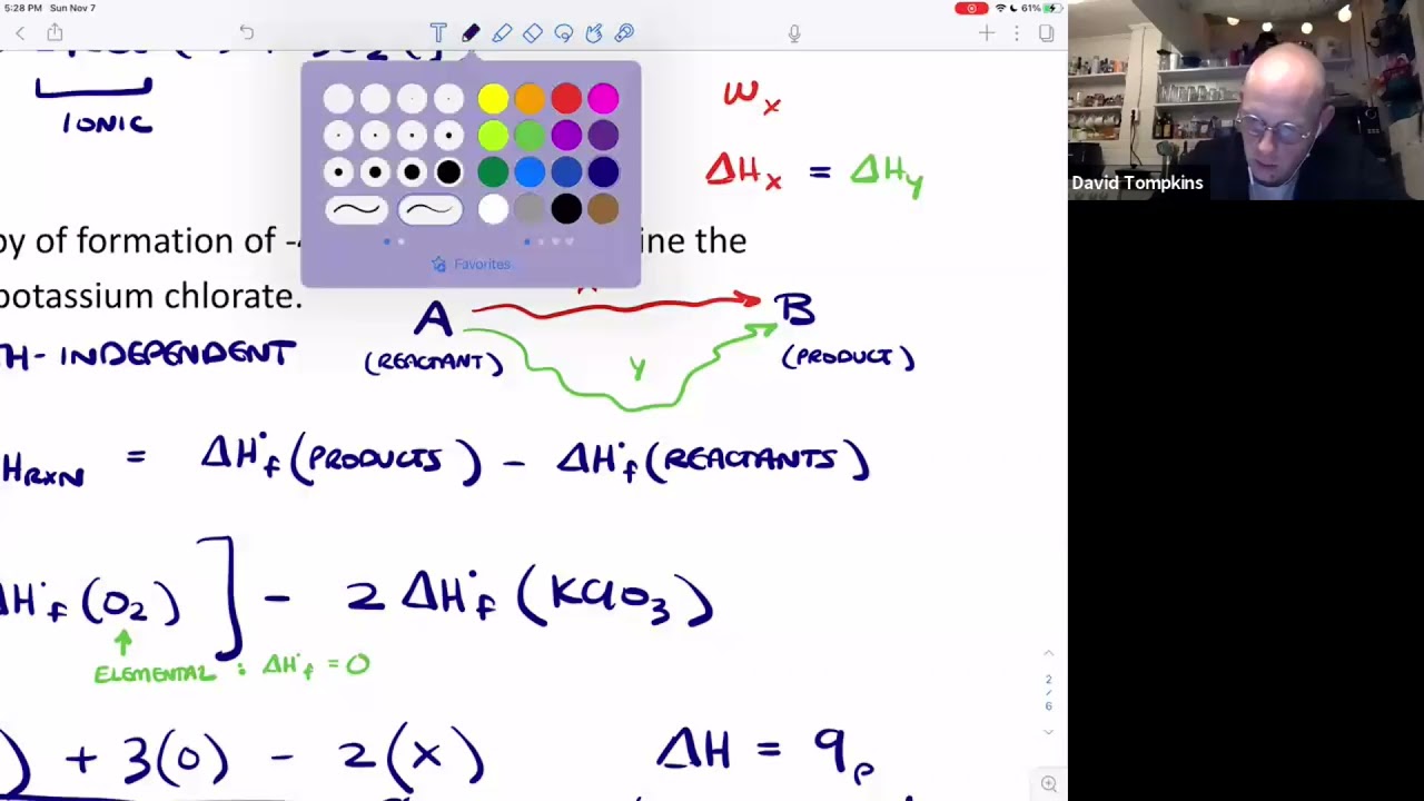 Thermochemistry: Enthalpy of Formation & Decomposition