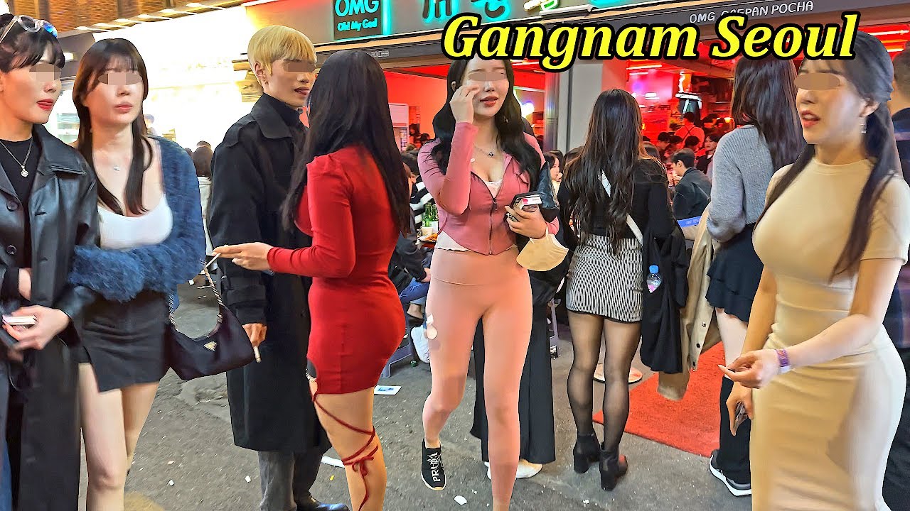 [4K 토요일 밤에 강남 클럽 거리는??? 🔥🔥🔥] 무슨 말이 필요할까요? 😁😁😁그냥 보세요 👍👍👍GANGNAM/SEOUL/KOREA