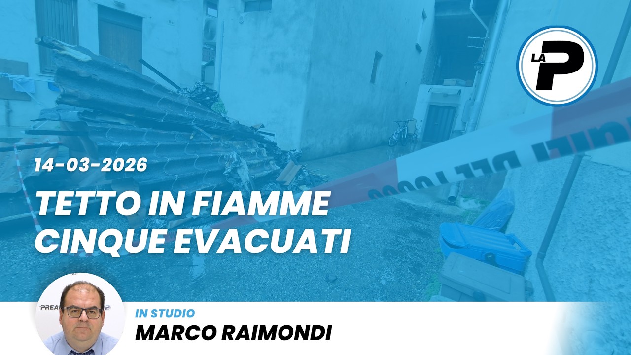 TGPrealpina 14/03/2026 | Tetto in fiamme, cinque evacuati
