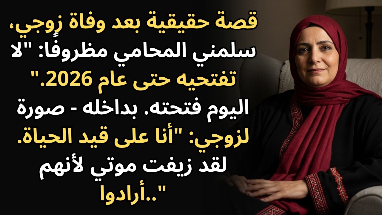 وصية زوجي الراحل: 