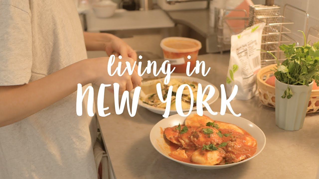 Living in New York / Travel Around The World In A Day Through Food, Home Cooking, Coffee, Vlog