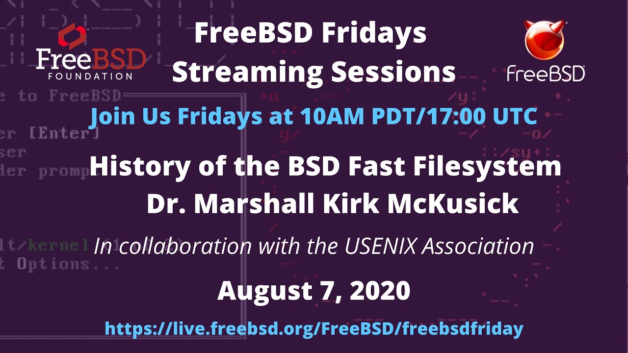 FreeBSDFridays: History of the BSD Fast Filesystem