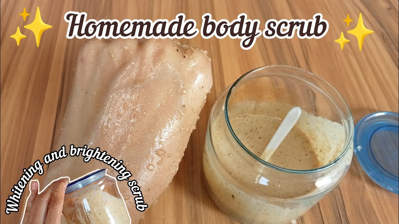 Homemade  Body Scrub For Glowing Or Soft Skin At Home 
