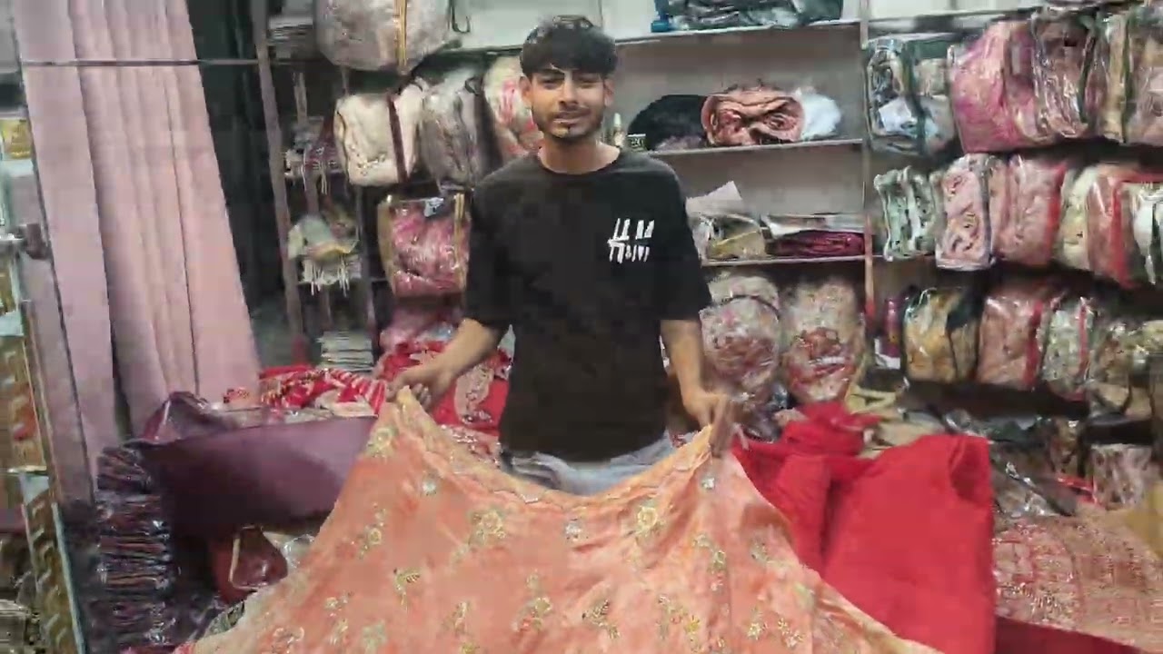 Bridal lahnga lancha shori cloth market Todi si masti 😅 majk