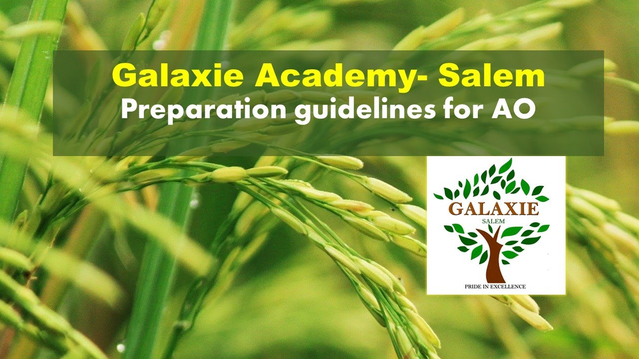 TNPSC Agricultural officer preparation-strategies- Galaxie academy Salem