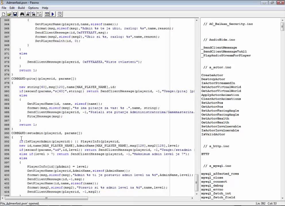 Skriptanje samp servera #9 [Tutorijal] - Kako napraviti admin system