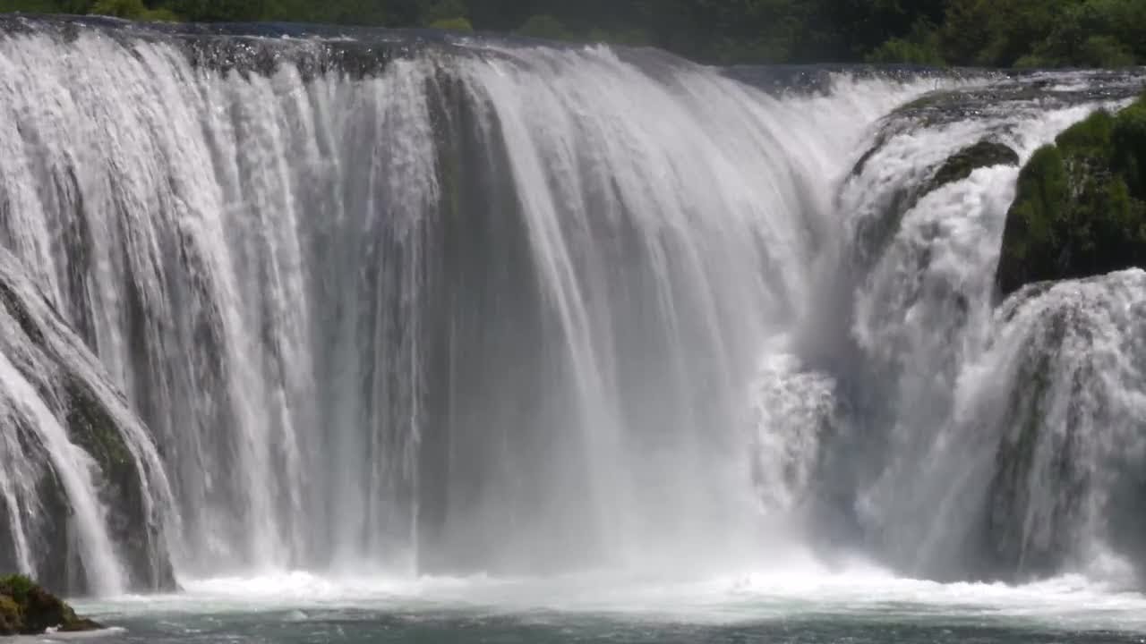 Waterfall  Slow Motion Stock Video