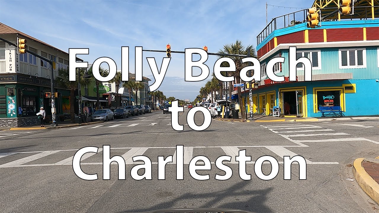 [4K] Driving from Folly Beach to Charleston (US)