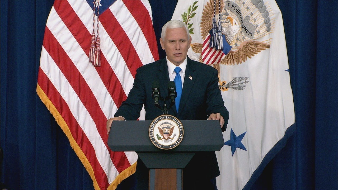 Vice President Pence Participates in a Naturalization Ceremony