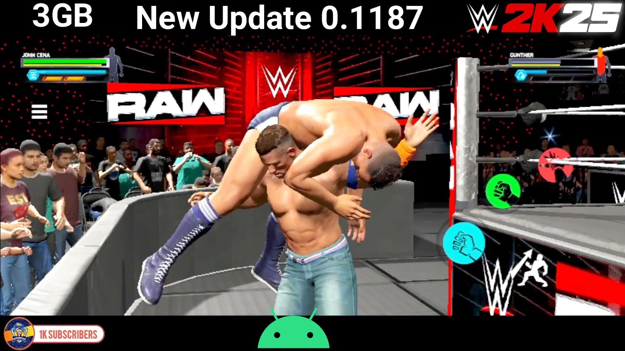 John Cena Vs. Gunther WWE 2K25 Netflix Edition Game For Android  Gameplay 
