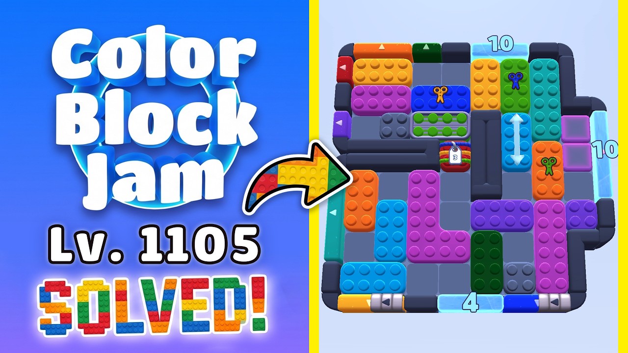 Color Block Jam Poziom 1104 (1105) | Wszystkie zagadki rozwiązane! 🎯