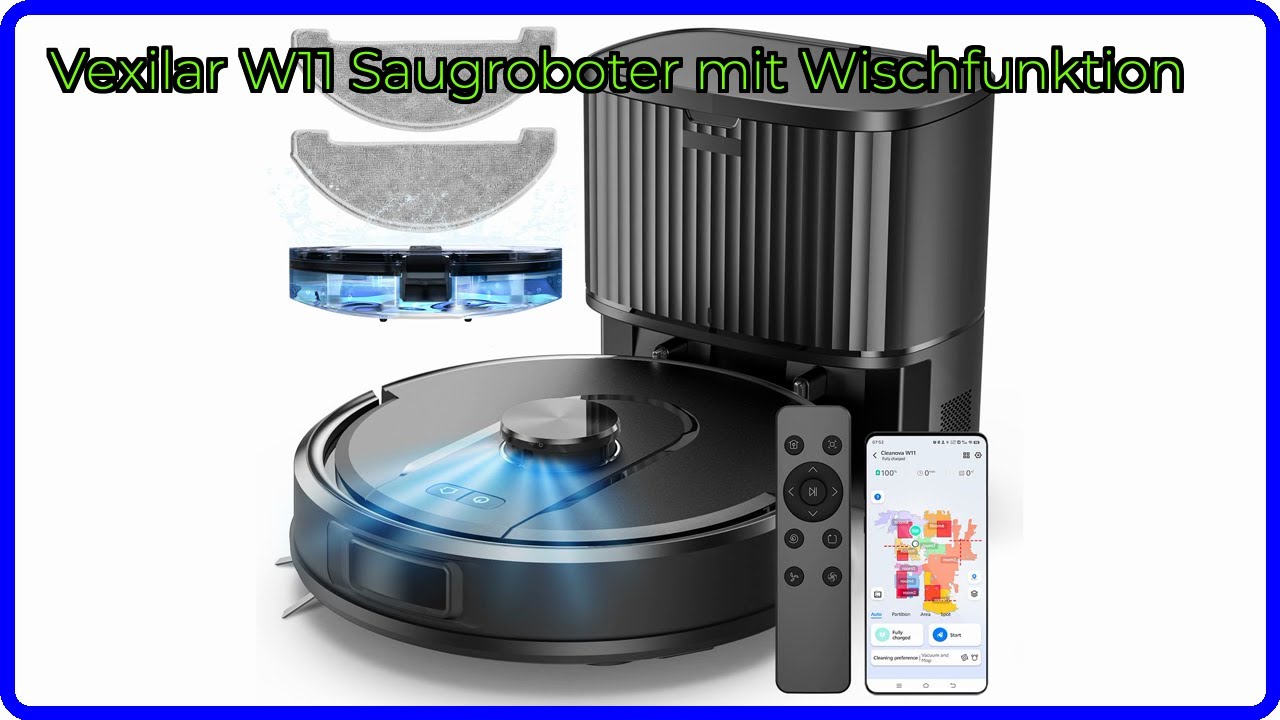 BEWERTUNG (2025): Vexilar W11 Saugroboter mit Wischfunktion. WESENTLICHE Einzelheiten