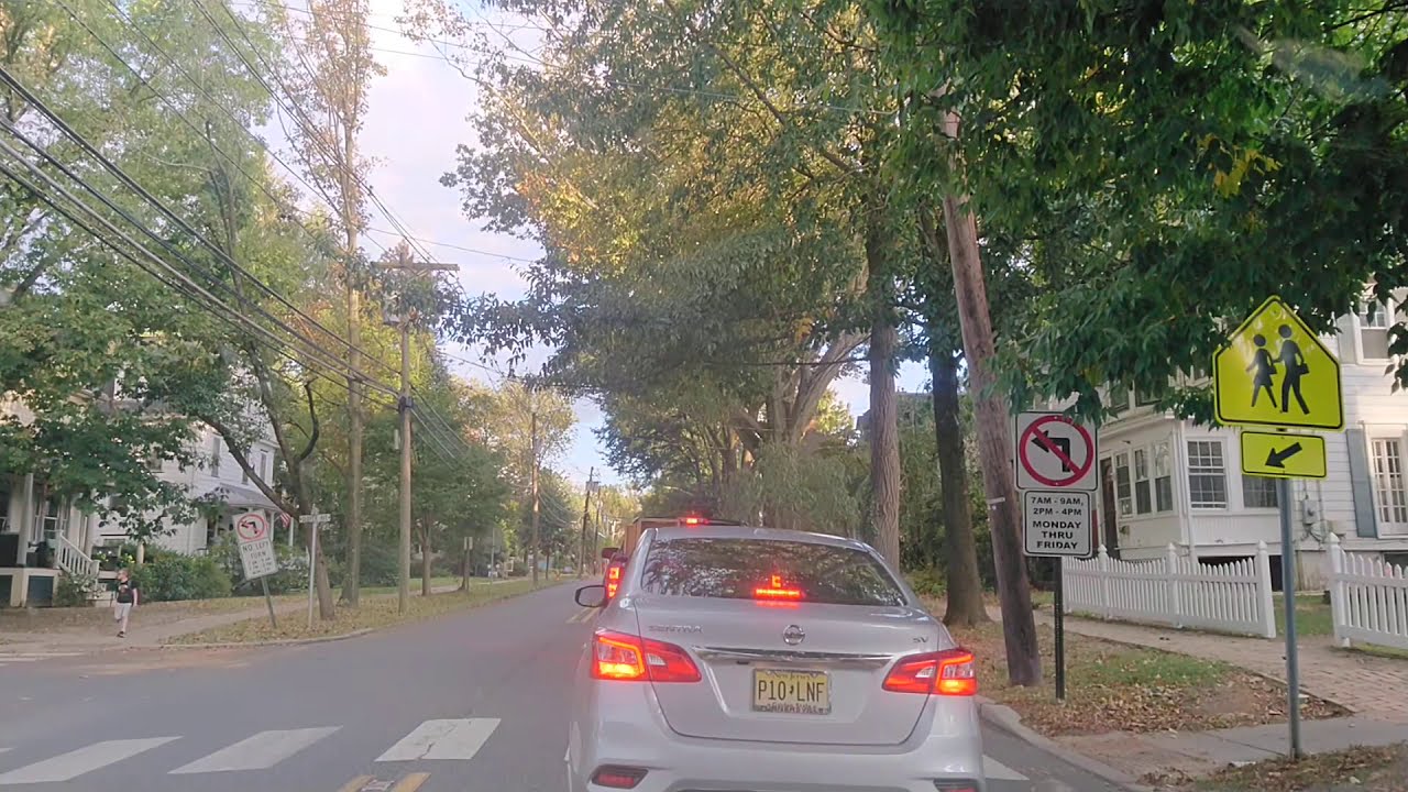 Driving from Cherry Hill to Haddonfield, New Jersey