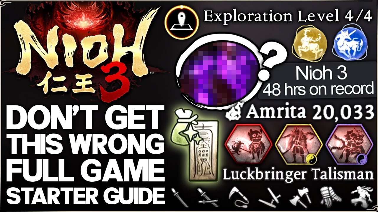 Nioh 3 - Full Game Starter Guide & 31 IMPORTANT Tips - Best Weapon Build, Settings, OP Skill & More!