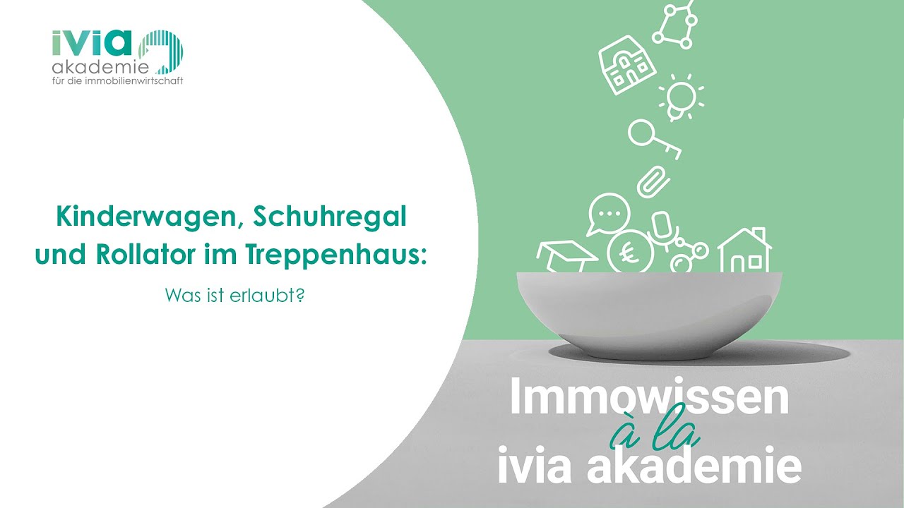 Kinderwagen, Schuhregal und Rollator im Treppenhaus: Was ist erlaubt?