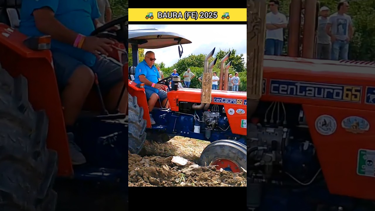 SAME Centauro 65 - Aratura Trattori d'Epoca - BAURA 2025 - Трактор Tractor Plowing #214 #shorts