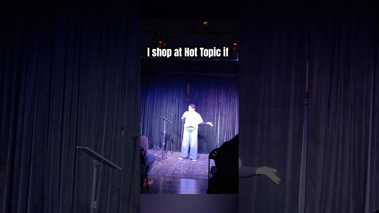 The best fashion comes from Hot Topic! UCB Grad Show #womenincomedy #nyccomedy #ucb #standup