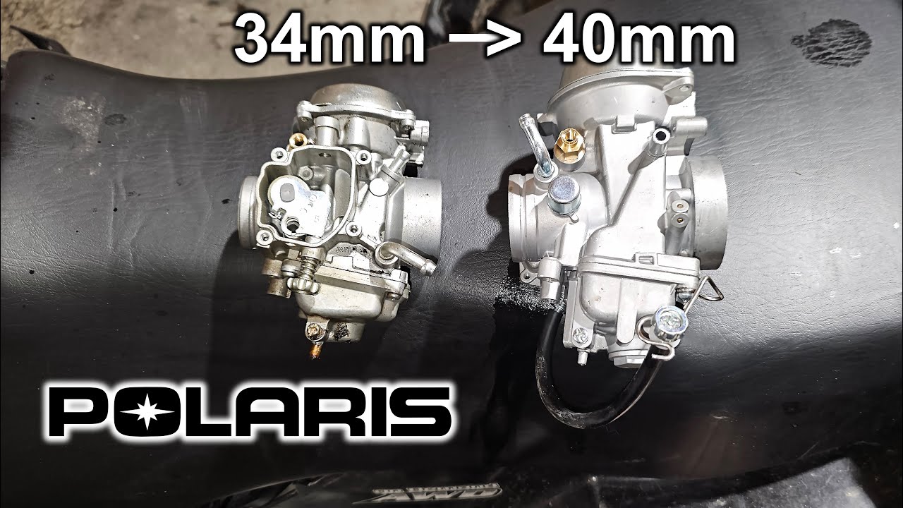 Polaris mönkijän kaasuttimen päivitys 34mm to 40mm