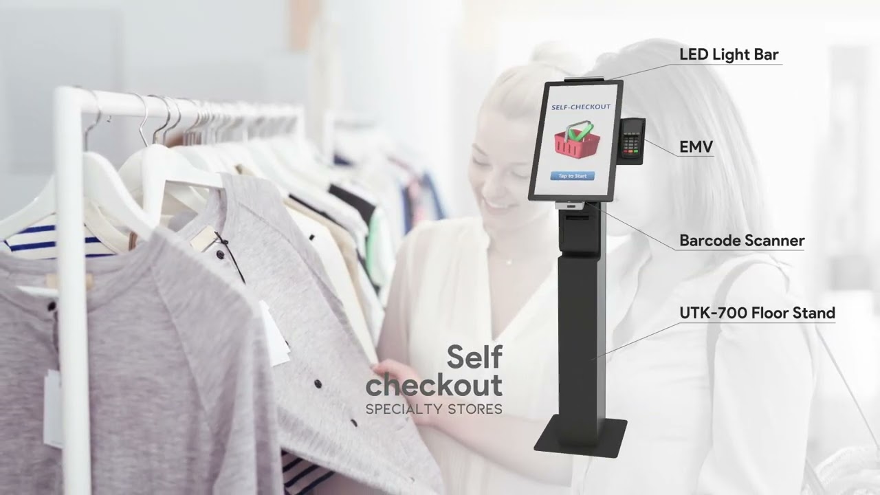 Advantech UTK-7000 Series Self-Service Kiosks &ndash; Conveniently applied and installed in any location