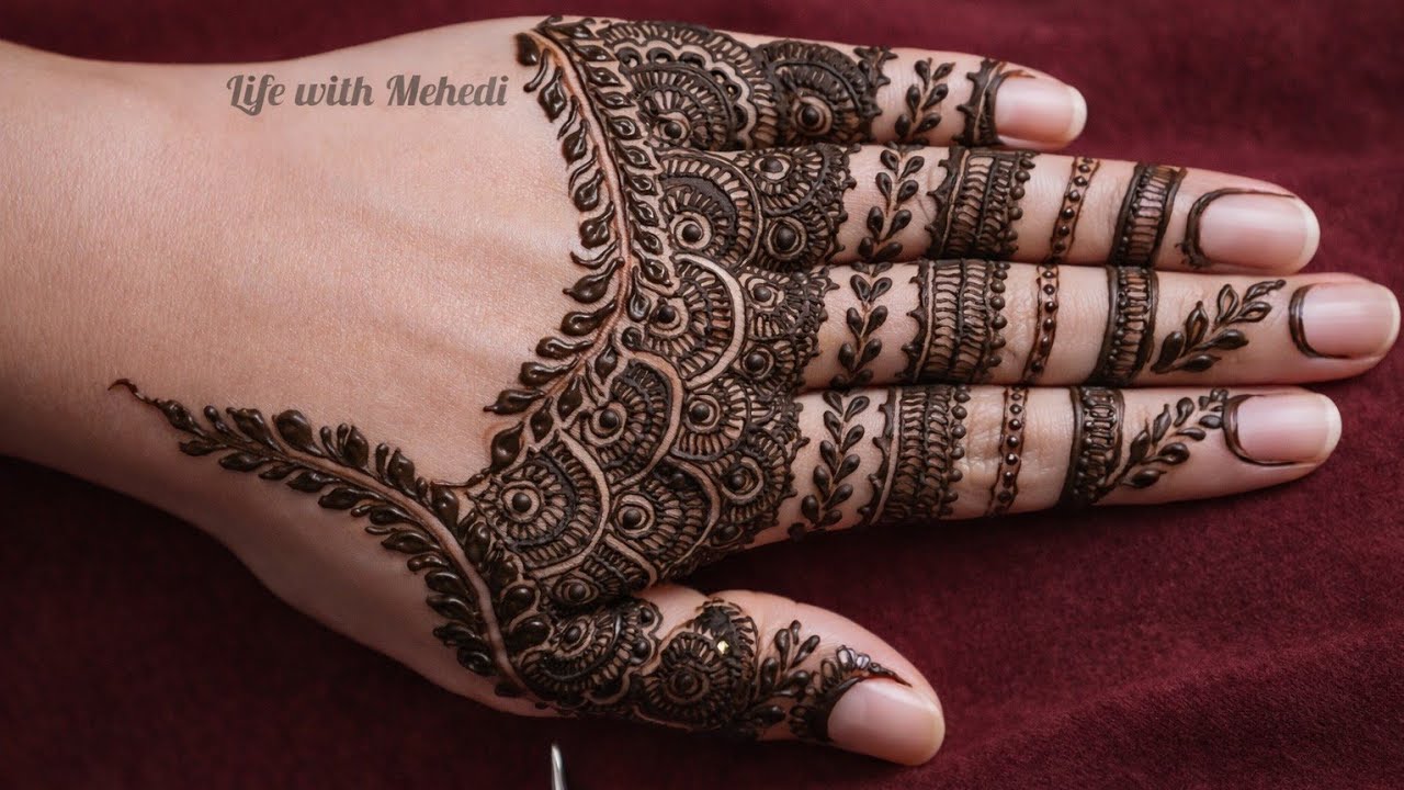 Easy Back Hand Mehndi Design Arabic Style🌿 Aesthetic Mehendi 🌿Eid special mehandi design 2026🌸henna🌸