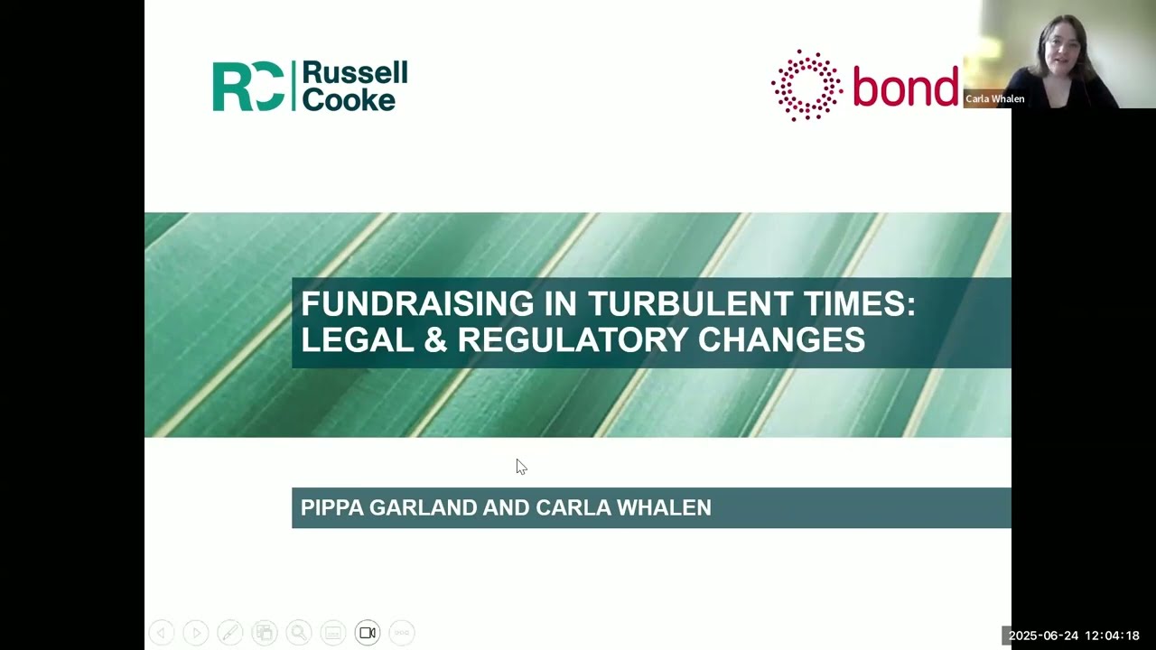 Fundraising in turbulent times: legal & regulatory changes you need to know