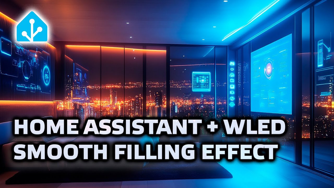Home Assistant + WLED - turn on/off the address bar with a smooth fill effect