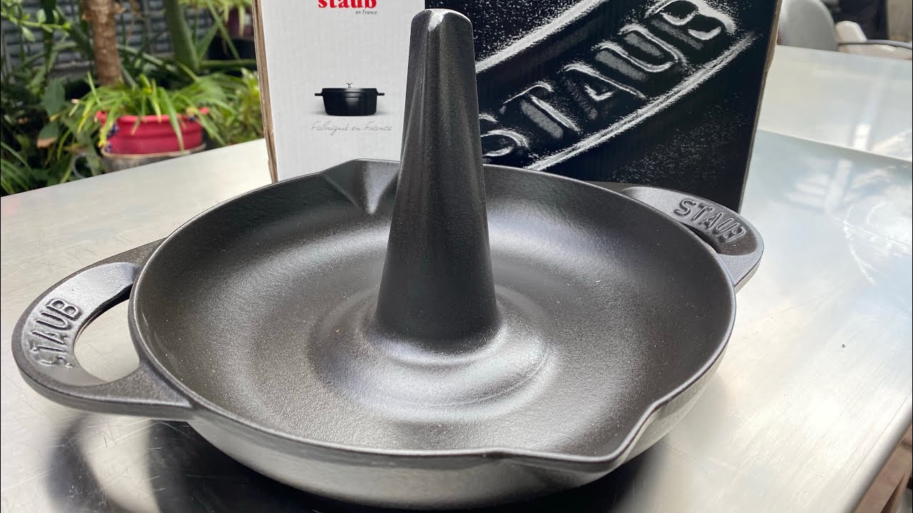 Soporte de hierro para asar pollo Staub review el trono de hierro para que tu pollo reine😋