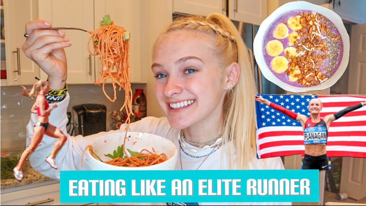 EATING LIKE AN ELITE ATHLETE FOR THE DAY | run with me