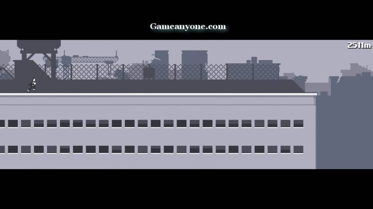 Canabalt Playthrough - Attempting the 5000m badge