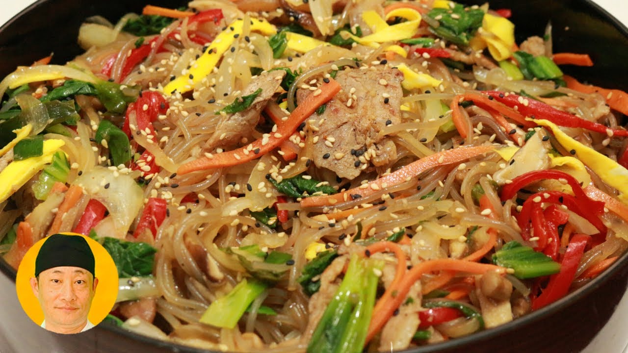 Macarrão de batata doce - japchae
