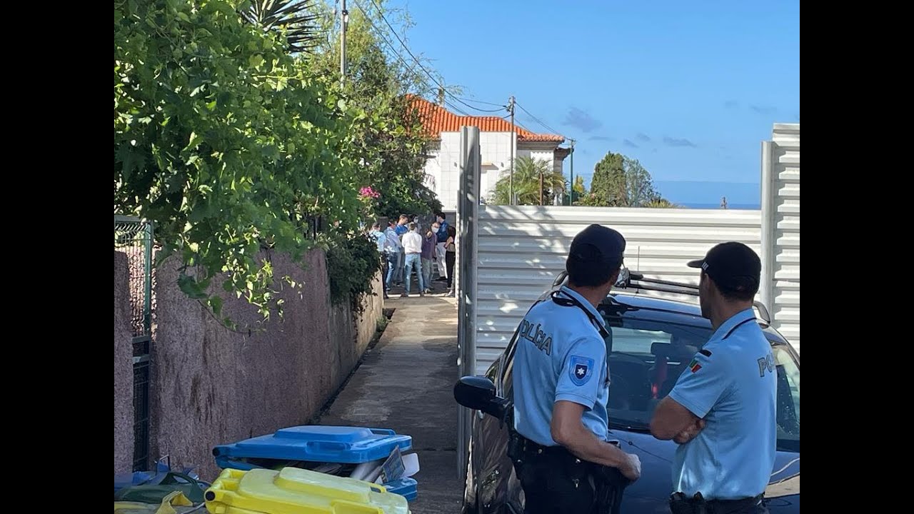 Equipas do Governo Regional e PSP Madeira cercam ocupantes da última parcela do terreno do hospital