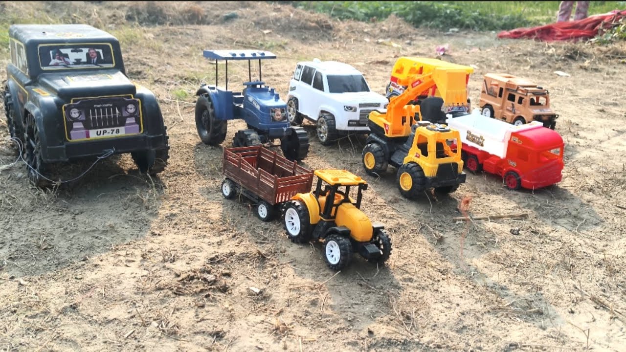  Toy Tractor accident 🛻Dumper Tractor Rescue☺