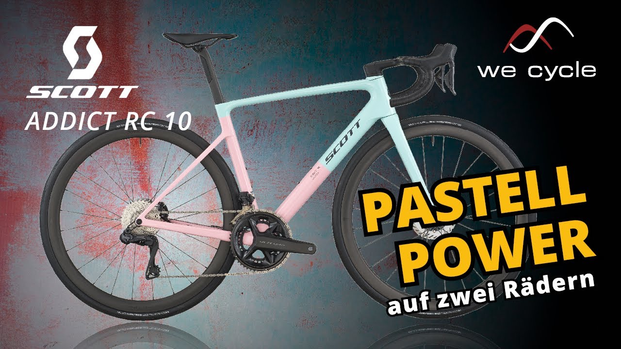 Scott Addict RC 10 2026 - Performance trifft Pastell: Edles Carbon Rennrad mit Ultegra Di2