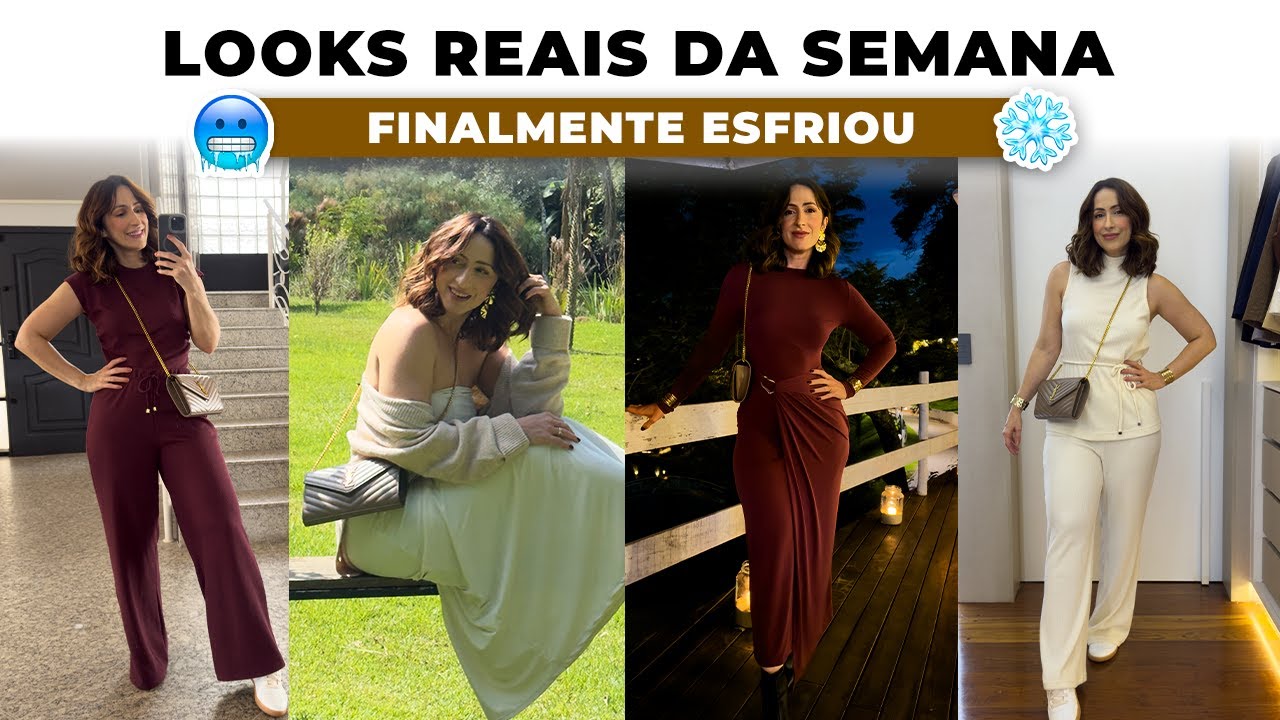 LOOKS DA SEMANA COM FRIOOOOO