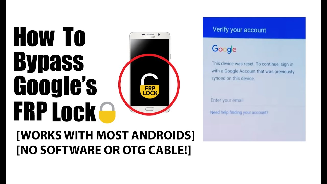 Как обойти блокировку FRP Google (БЕЗ ПРОГРАММНОГО ОБЕСПЕЧЕНИЯ ИЛИ OTG-КАБЕЛЯ)