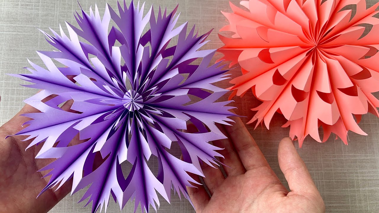DIY 3D paper snowflake: perfect Christmas decor🎄❄️