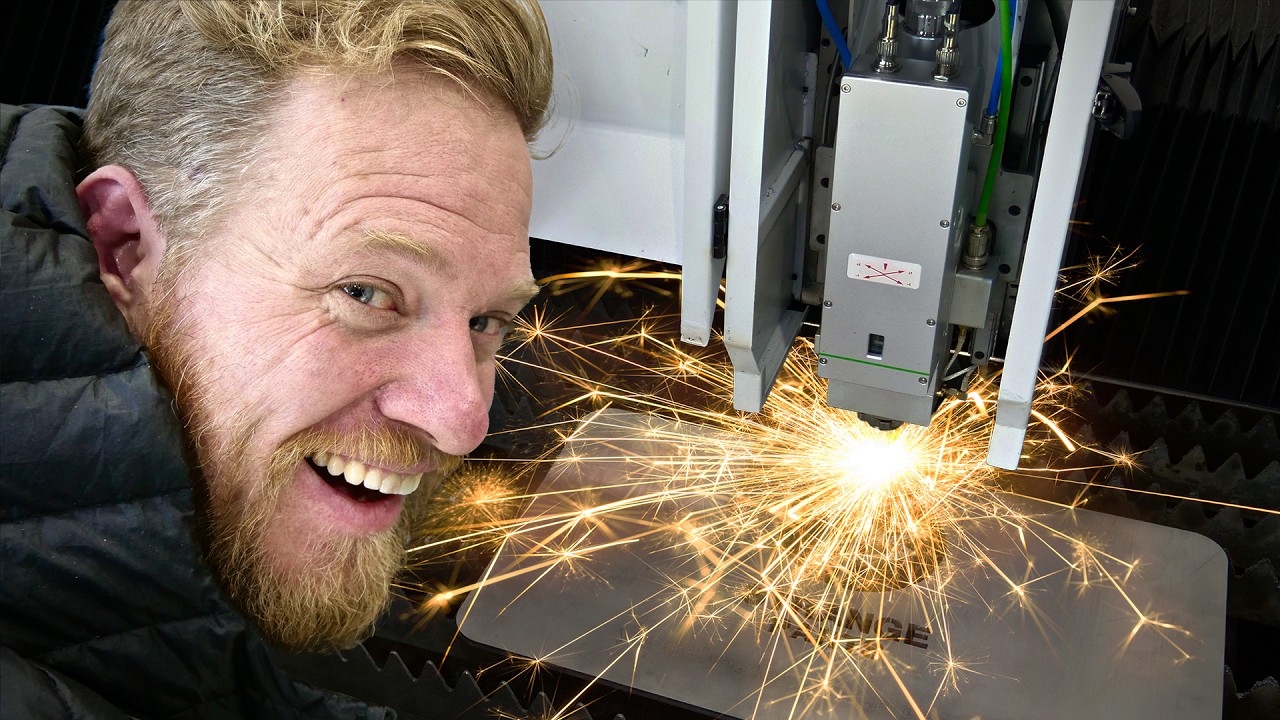 This laser cuts through 2 inch thick STEEL!