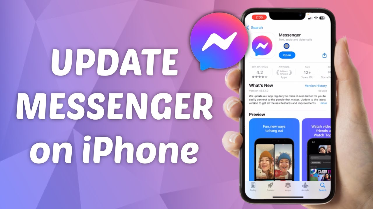 Как обновить Messenger на iPhone