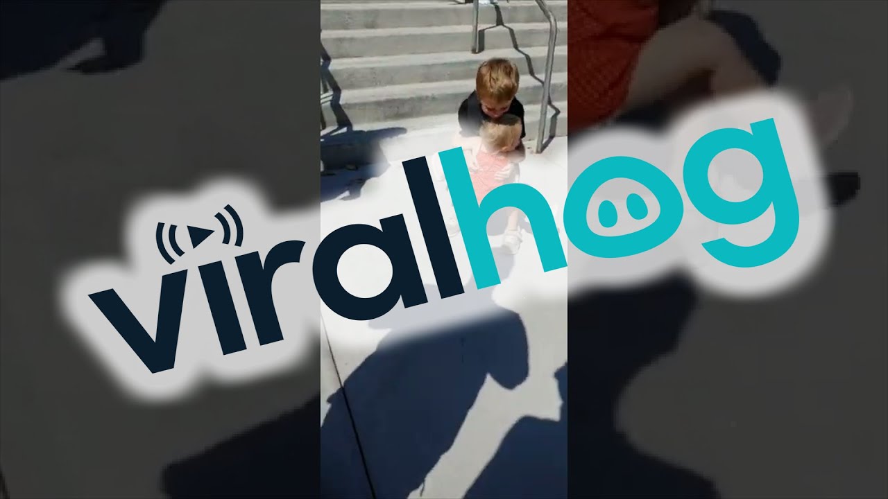Baby Sister is Overjoyed When She See's Brother After School || ViralHog