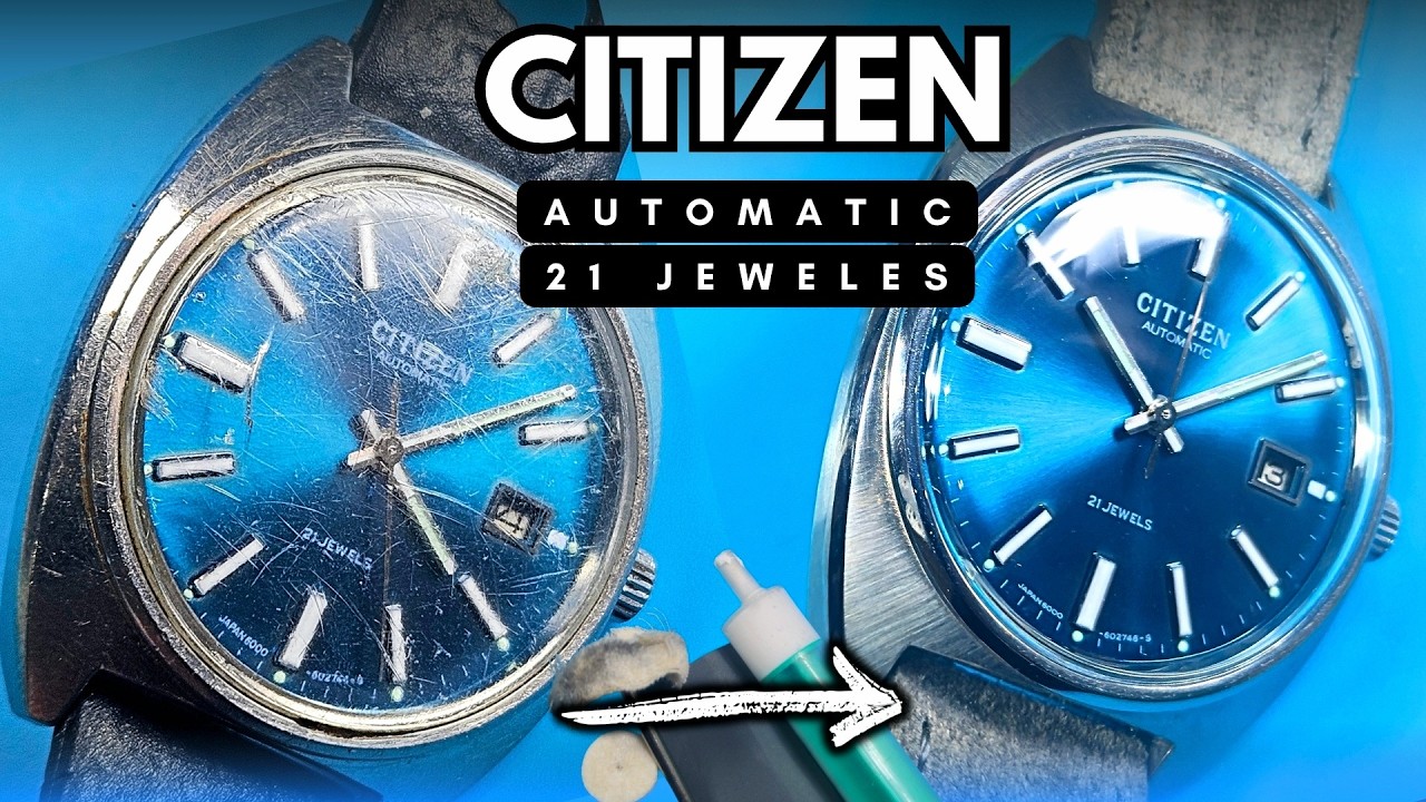 Jak Polerowanie Koperty Wymiana Szkła Czyni Cuda. Szrot z Jarmarku Staroci czyli mechaniczny Citizen