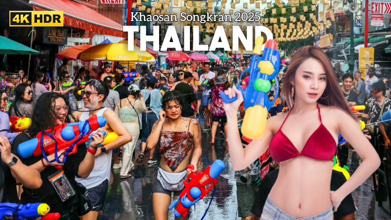 Bangkok Songkran Festival 2025 | Epic Khaosan Road Celebration