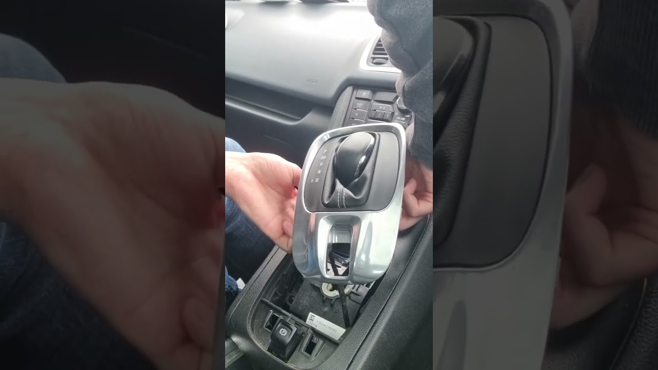 How to change an automatic gear knob on a vauxhall meriva